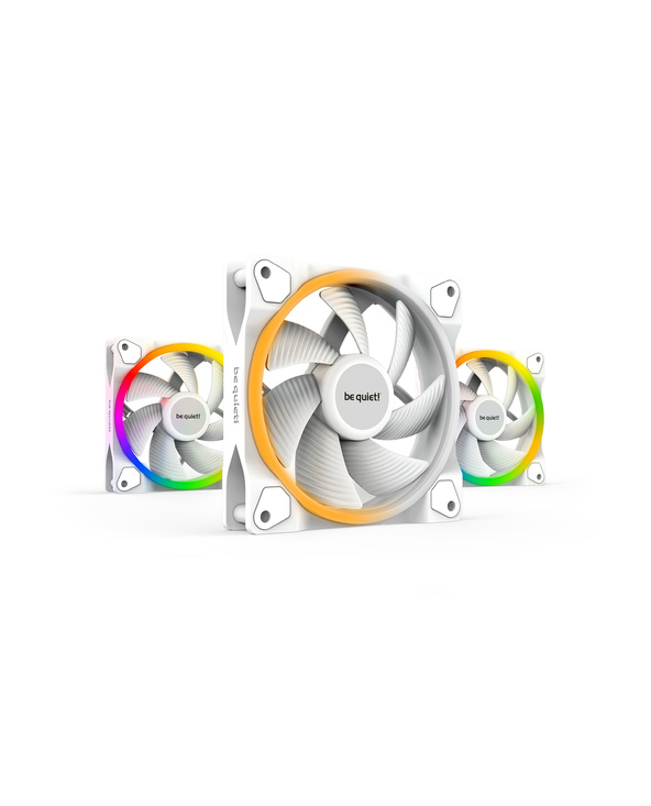 be quiet! Light Wings White | 120mm PWM Triple Pack Boitier PC Ventilateur 12 cm Blanc 3 pièce(s)