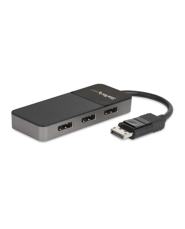 StarTech.com Répartiteur DisplayPort 1.4 à 3 ports, Adaptateur Multi-Moniteur DisplayPort vers 3x DP, Hub MST Triple pour Ordina
