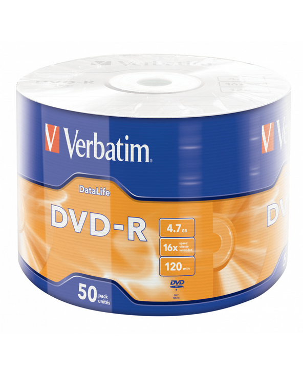 Verbatim 43791 DVD vierge 4,7 Go DVD-R 50 pièce(s)