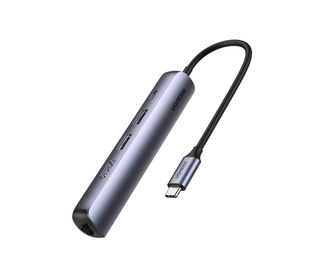 Ugreen 10919 station d'accueil Avec fil USB 3.2 Gen 1 (3.1 Gen 1) Type-C Gris
