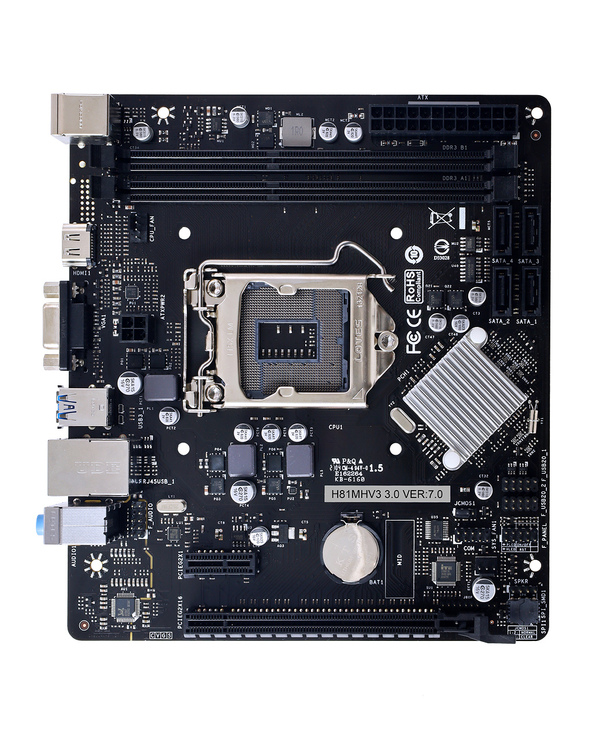 Biostar H81MHV3 3.0 H81 Intel H81 LGA 1150 (Emplacement H3) micro ATX