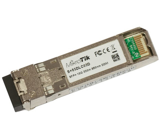 Mikrotik S+85DLC03D module émetteur-récepteur de réseau Fibre optique 10000 Mbit/s SFP+ 850 nm