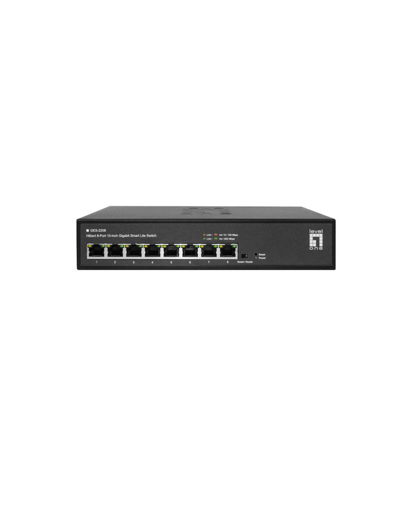 LevelOne GES-2208 commutateur réseau Géré L2 Gigabit Ethernet (10/100/1000) Noir