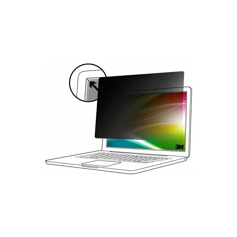 3M Filtre de confidentialité Bright Screen pour Apple MacBook Air 13 M2, 16:10, BPNAP006