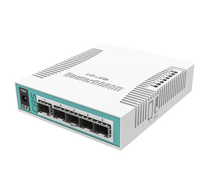 Mikrotik CRS106-1C-5S commutateur réseau Gigabit Ethernet (10/100/1000) Connexion Ethernet, supportant l'alimentation via ce por