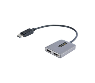 StarTech.com Hub DisplayPort HDMI Double - Dual HDMI 4K 60Hz - Hub DP vers HDMI MST - Convertisseur DisplayPort Mâle vers HDMI F