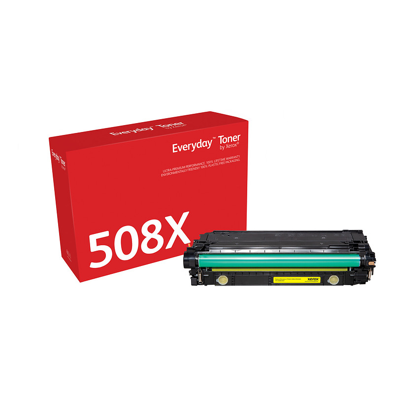 Everyday Toner Jaune  de Xerox compatible avec HP 508X (CF362X/ CRG-040HY), Grande capacité