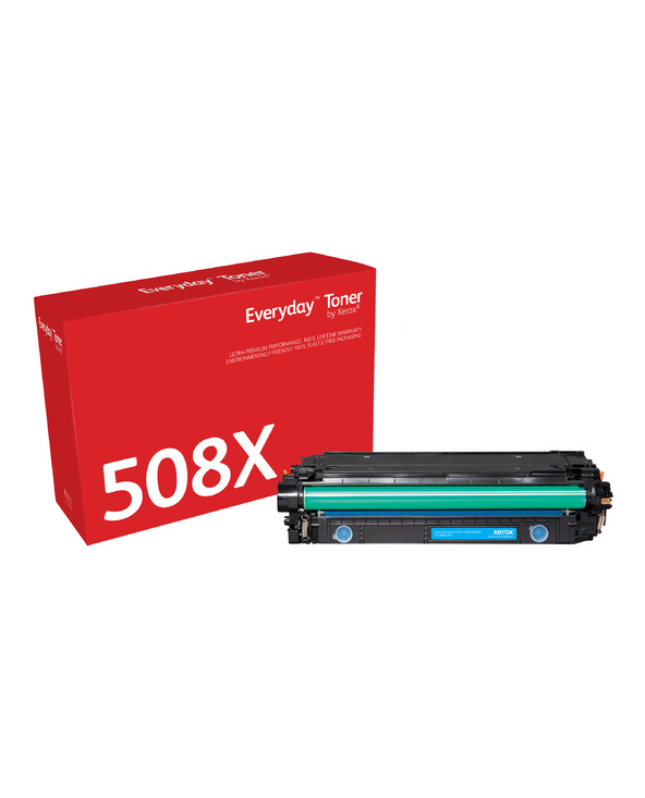 Everyday Toner Cyan  de Xerox compatible avec HP 508X (CF361X/ CRG-040HC), Grande capacité