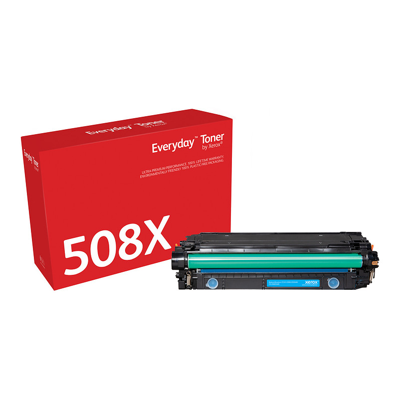 Everyday Toner Cyan  de Xerox compatible avec HP 508X (CF361X/ CRG-040HC), Grande capacité