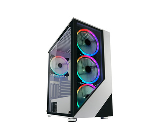 LC-Power Gaming 803W Midi Tower Noir, Blanc