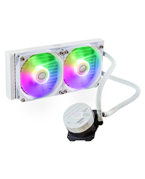Cooler Master MasterLiquid 240L Core ARGB White Processeur Kit de refroidissement du liquide 12 cm Blanc
