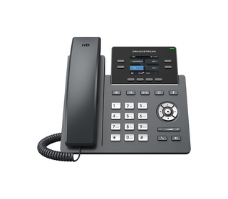 Grandstream Networks GRP2612G téléphone fixe Noir 4 lignes LCD