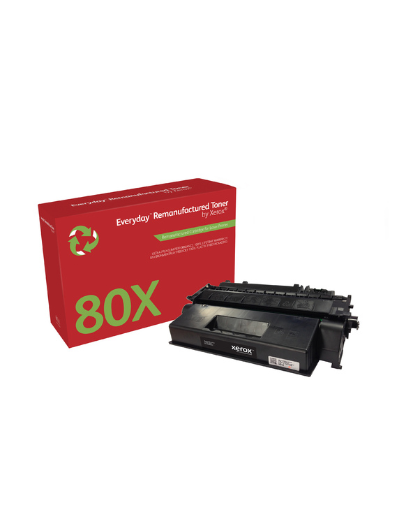 Everyday Toner remanufacturé Mono  de Xerox compatible avec HP 80X (CF280X), Grande capacité