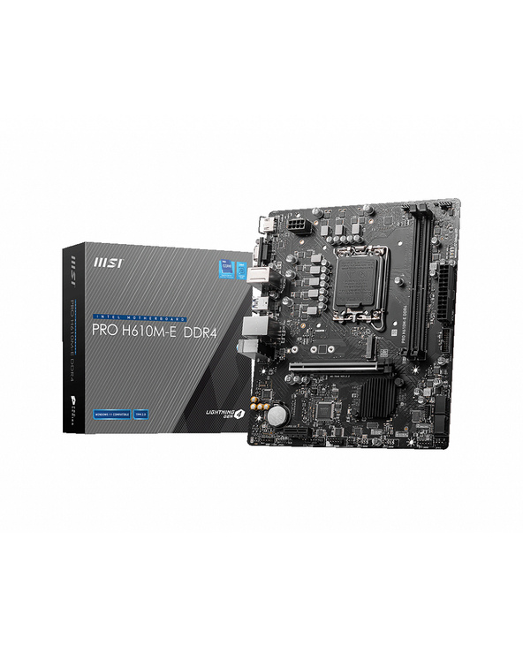 MSI PRO H610M-E DDR4 carte mère Intel H610 LGA 1700 micro ATX MSI PRO H610M-E DDR4 carte mère Intel H610 LGA 1700 micro ATX