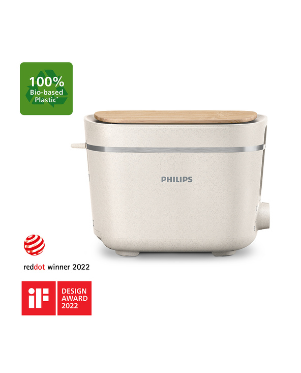 Philips Eco Conscious Edition HD2640/10 Grille-pain - plastiques 100% biosourcés²