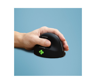 R-Go Tools Souris Ergonomique R-Go HE Break avec logiciel de pause, gaucher, moyen (longueur main 165-185 mm), bluetooth, noir