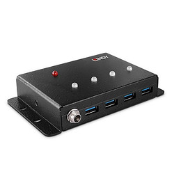 Lindy 43374 hub & concentrateur USB 3.2 Gen 1 (3.1 Gen 1) Type-B 5000 Mbit/s Noir