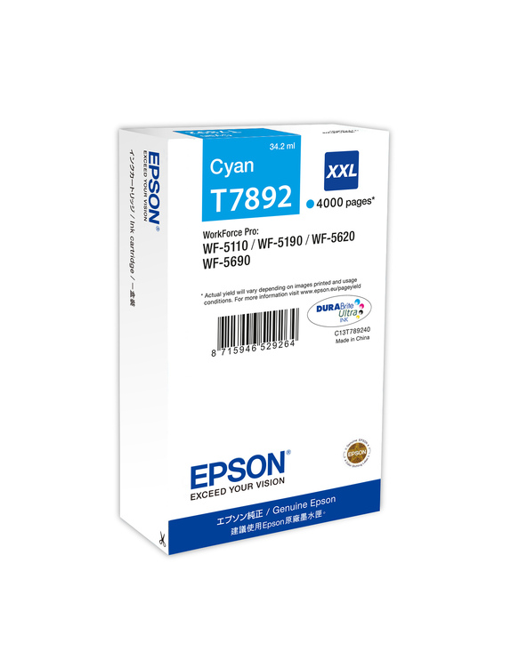 Epson Encre Cyan XXL (4 000 p)