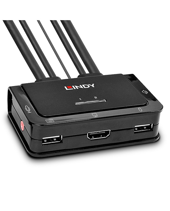 Lindy 42340 commutateur écran, clavier et souris Noir