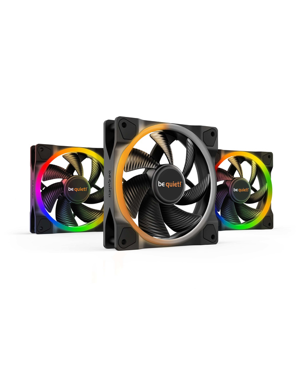 be quiet! Light Wings | 120mm PWM Triple Pack Boitier PC Ventilateur 12 cm Noir 3 pièce(s)