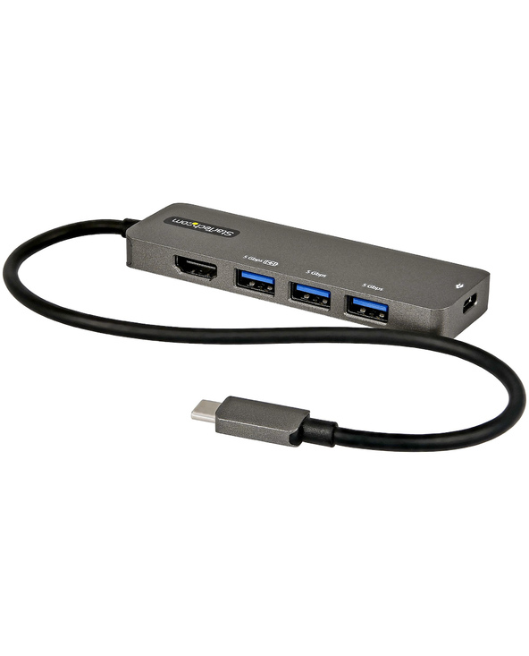 StarTech.com Adaptateur Multiport USB-C - Adaptateur USB-C vers HDMI 2.0b 4K 60Hz (HDR10), Alimentation 100W Passthrough, Hub 4