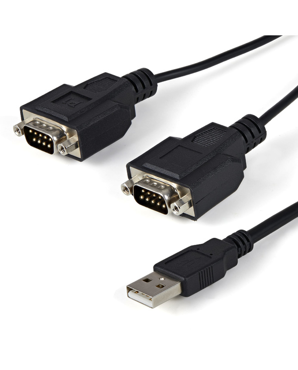 StarTech.com Câble adaptateur FTDI USB vers série RS232 2 ports avec mémorisation du port de communication
