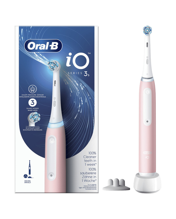 Oral-B iO 8006540730843 brosse à dents électrique Adulte Brosse à dents vibrante Rose, Blanc