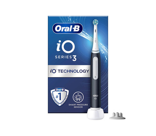 Oral-B iO 3 Matte Adulte Brosse à dents vibrante Noir, Blanc