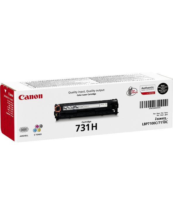 Canon 731H Cartouche de toner 1 pièce(s) Original Noir