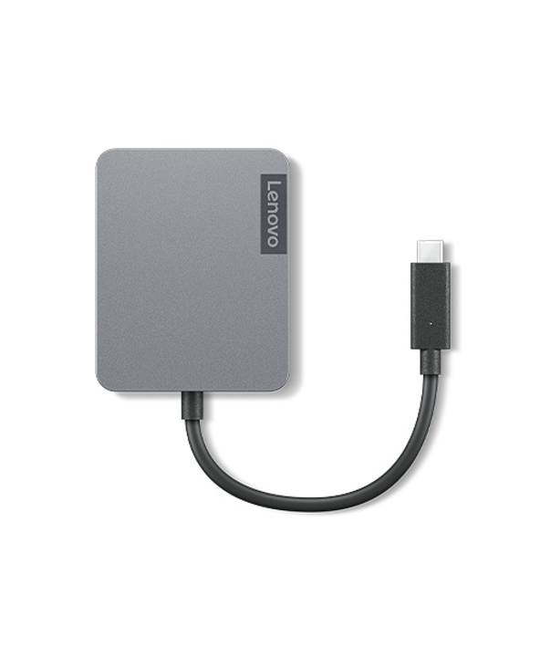 Lenovo 4X91A30366 station d'accueil Avec fil USB 2.0 Type-C Gris