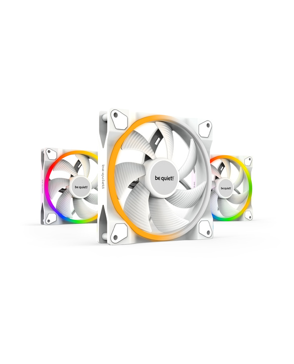 be quiet! Light Wings White | 140mm PWM Triple Pack Boitier PC Ventilateur 14 cm Blanc 3 pièce(s)