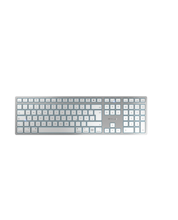 CHERRY KW 9100 SLIM FOR MAC clavier Universel USB + Bluetooth QWERTZ Allemand Argent