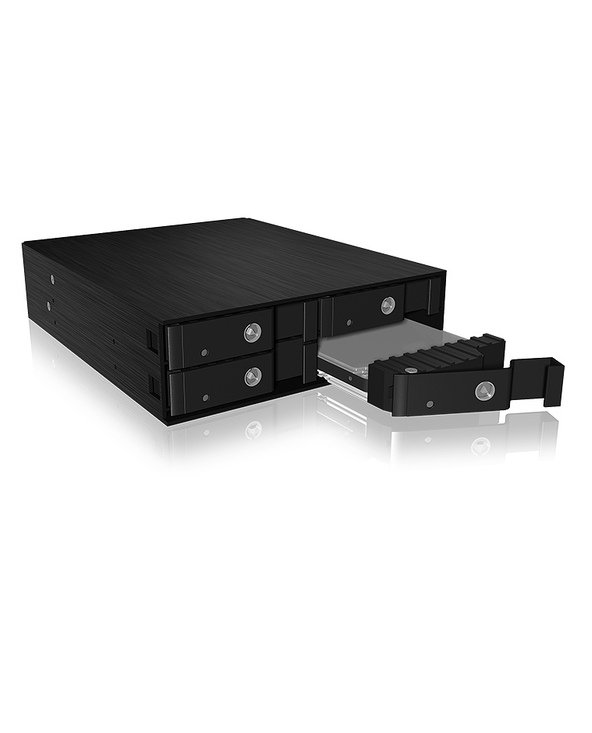 ICY BOX IB-2240SSK 13,3 cm (5.25") Plateau de stockage de disques Noir