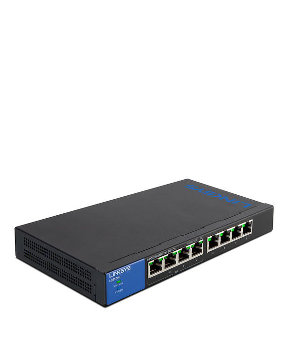 Linksys Commutateur Gigabit PoE de bureau à 8 ports (LGS108P)