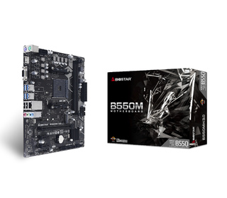 Biostar B550MH 3.0 carte mère AMD B550 Emplacement AM4 micro ATX