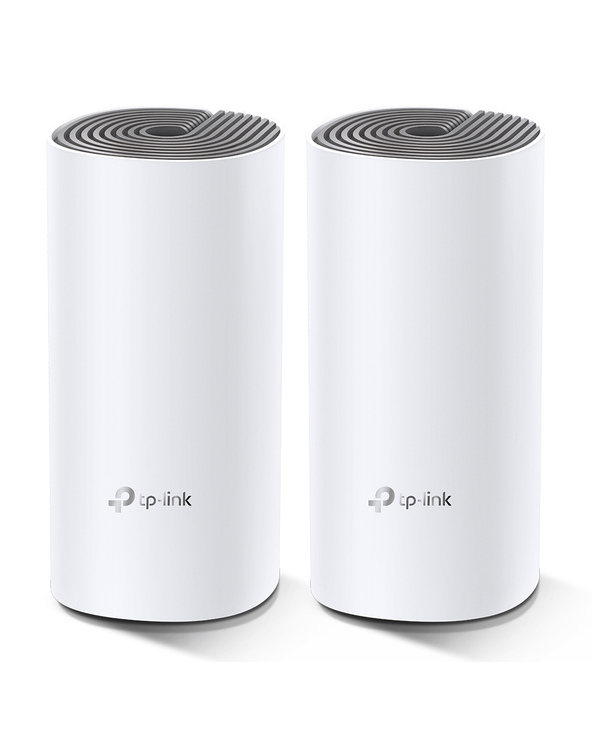 TP-Link Deco E4 (2-pack) Bi-bande (2,4 GHz / 5 GHz) Wi-Fi 5 (802.11ac) Blanc, Gris Interne