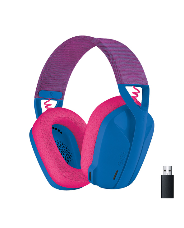 Logitech G G435 Casque Sans fil Arceau Jouer Bluetooth Bleu