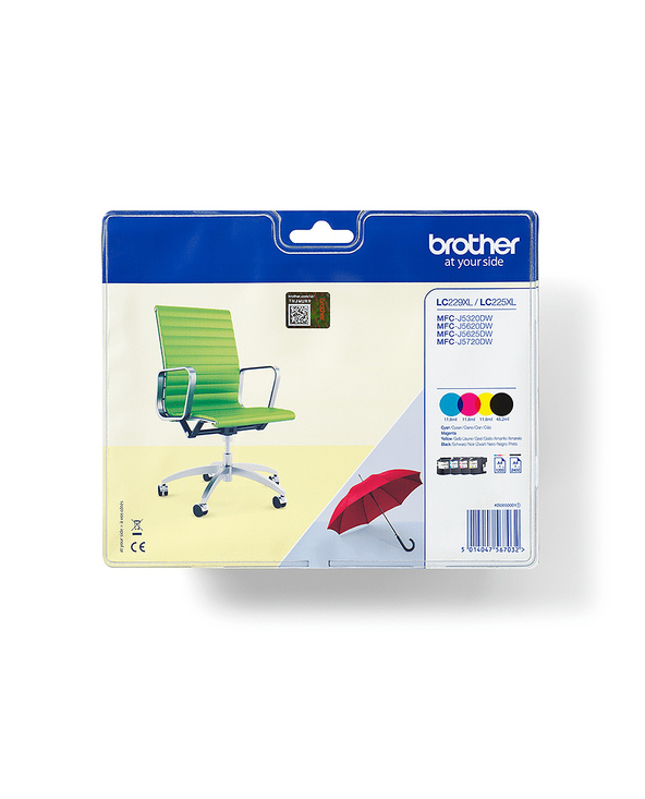 Brother LC229XLVALBPDR cartouche d'encre 4 pièce(s) Original Noir, Cyan, Magenta, Jaune