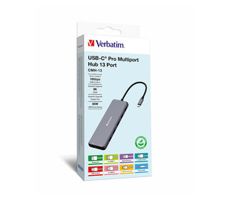 Verbatim CMH-13 USB Type-C 10000 Mbit/s Argent