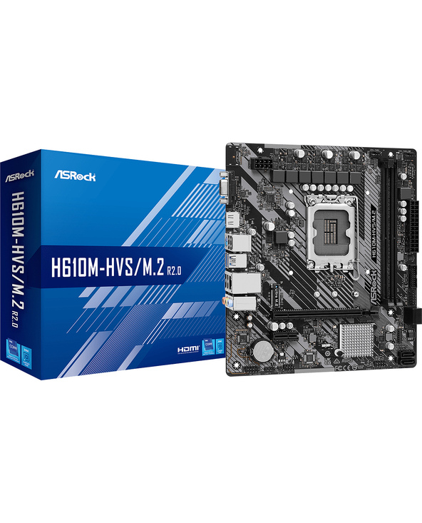 Asrock H610M-HVS/M.2 R2.0 Intel H610 LGA 1700 micro ATX