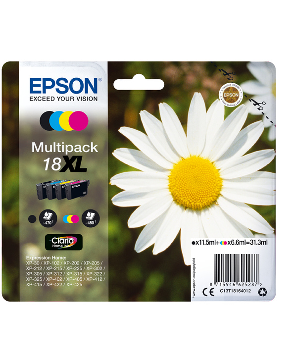 Epson Daisy Multipack "Pâquerette" 18XL - Encre Claria Home N,C,M,J