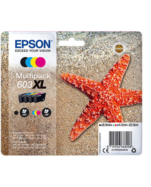 Epson Multipack 4-colours 603XL Ink Epson Multipack 4-colours 603XL Ink