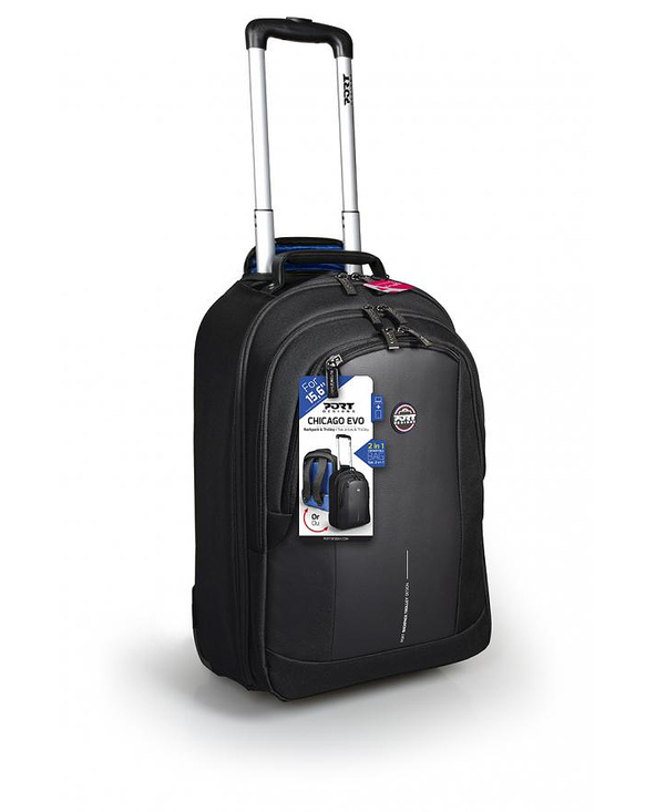 Port Designs CHICAGO EVO 39,6 cm (15.6") Valise sur roulette Noir