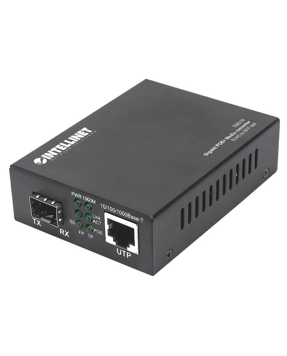 Intellinet 508216 convertisseur de support réseau 1000 Mbit/s Noir