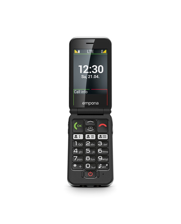 Emporia JOY_LTE 7,11 cm (2.8") 115 g Noir Téléphone pour seniors