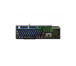 MSI VIGOR GK50 ELITE BOX WHITE clavier Jouer USB QWERTZ Français Noir, Métallique