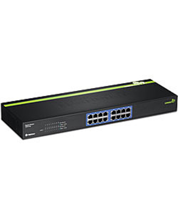 Trendnet TEG-S16G commutateur réseau Non-géré Noir