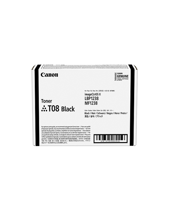 Canon TONER T08 BLACK Cartouche de toner 1 pièce(s) Original Noir