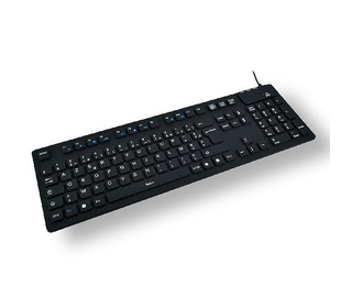 MCL ACK-729/N clavier Universel USB + PS/2 AZERTY Français Noir