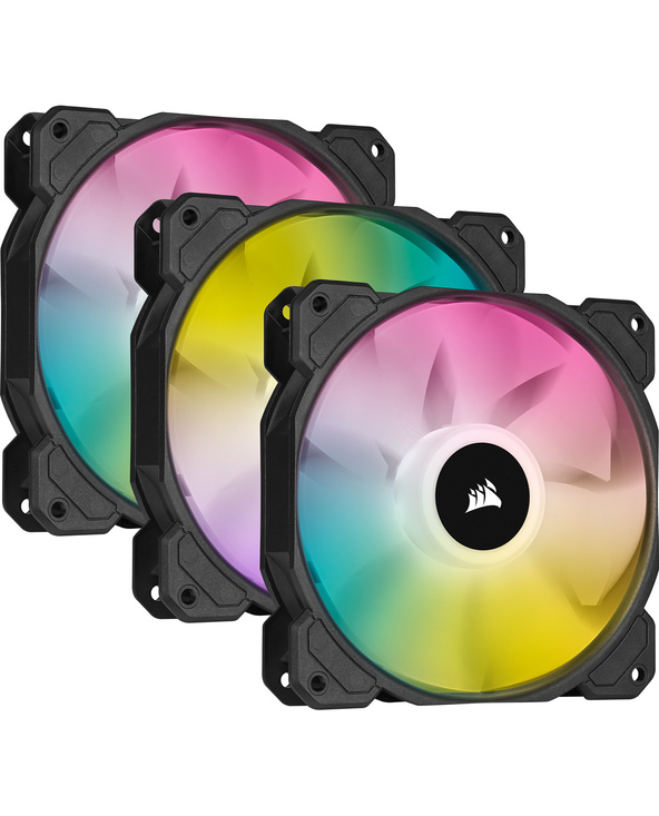 Corsair SP120 RGB ELITE Boitier PC Ventilateur 12 cm Noir 3 pièce(s)